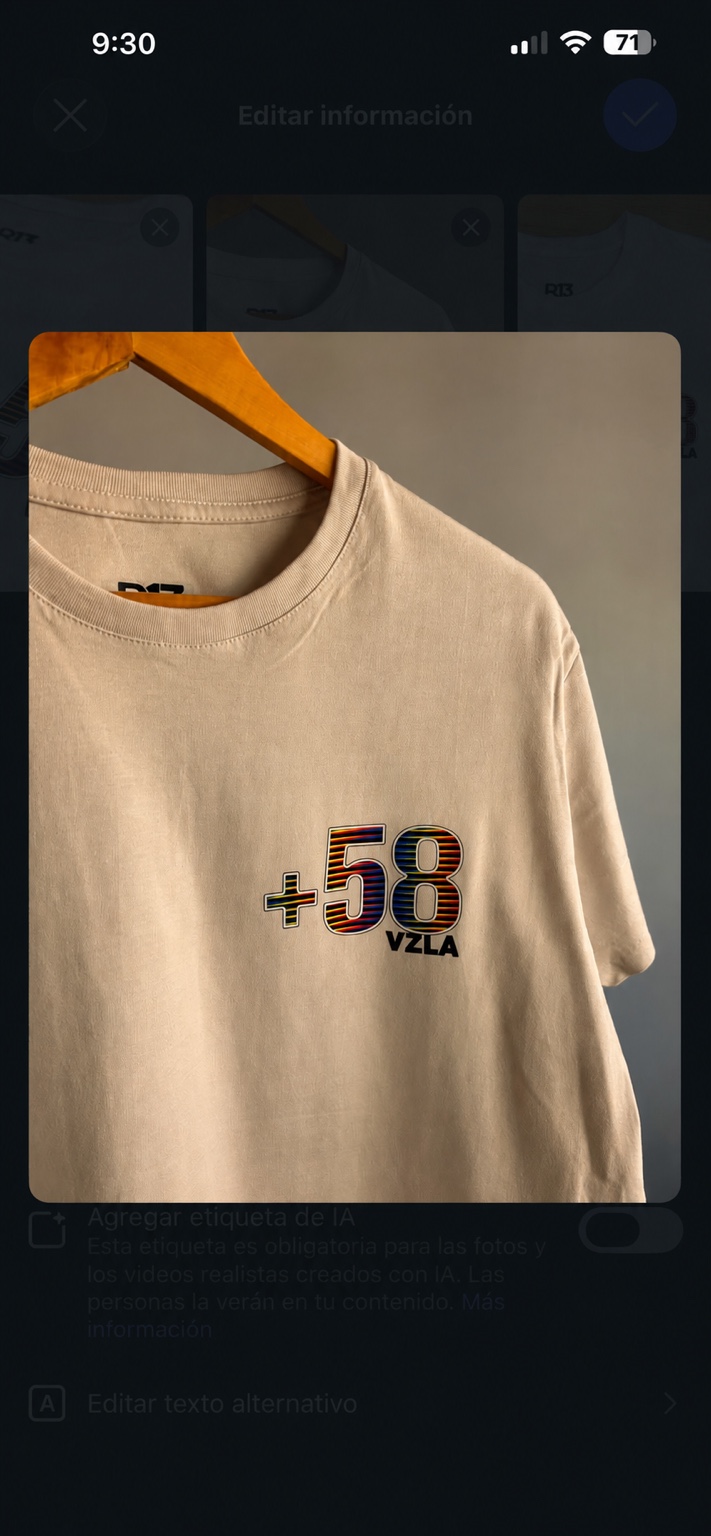 Camiseta +58 Nude